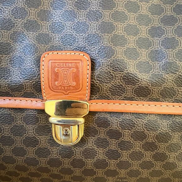 Celine Brown and Tan Travel Bag - Picture 3 of 13